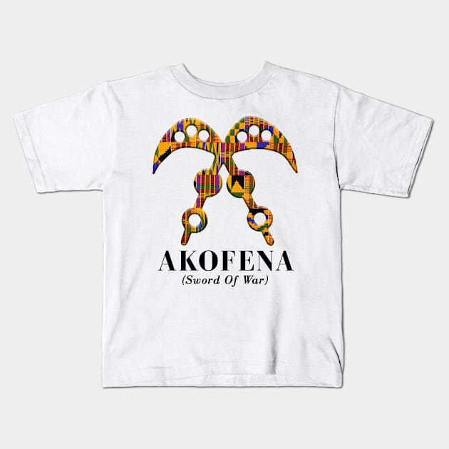 Akofena (Sword of War) Kids T-Shirt by ArtisticFloetry